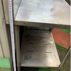 ステンレス  引出し付き  作業台  テーブル  流し台  ３セットの画像