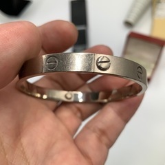 Cartier　カルティエ　ラブブレス　旧型　ホワイトゴールド　33.5g サイズ18の画像