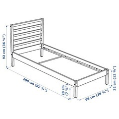 【0円】IKEA 新品ベッドフレームの画像