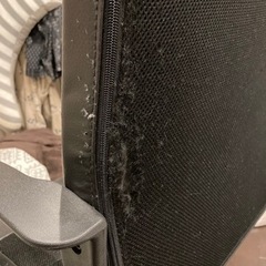 IKEAデスクチェア　黒の画像