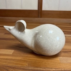 【干支】子年　陶器置物