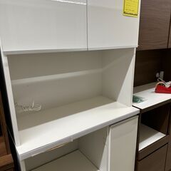 ジモティ来店特価!!　食器棚　ホワイト　　J-0659