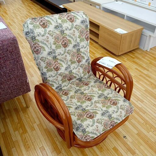 ★ジモティ割あり★ リクライニングチェア　花柄　クリーニング済　YJ2904