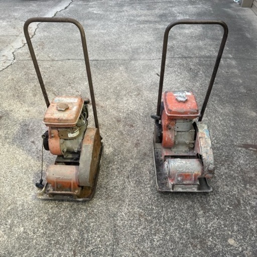 直接引き取りのみ 2台 動作確認OK 転圧機 ロビンエンジン 建設機械 EY15D ランマ 発送NG 三笠