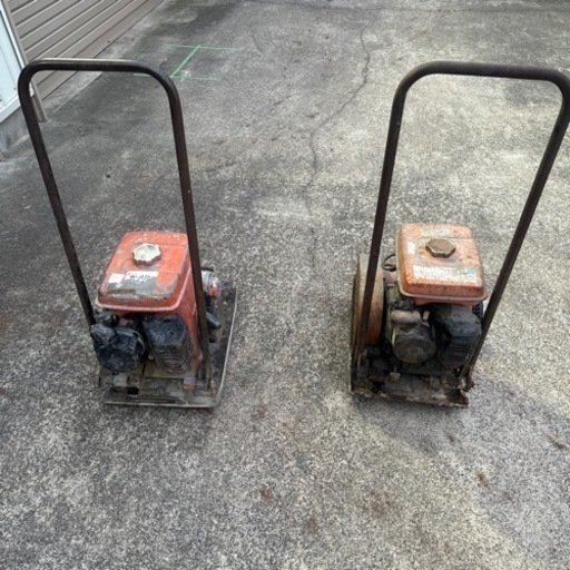直接引き取りのみ 2台 動作確認OK 転圧機 ロビンエンジン 建設機械 EY15D ランマ 発送NG 三笠