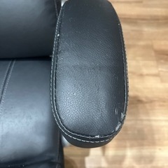 【受渡決定】書斎椅子　ブラック　1人用ソファの画像