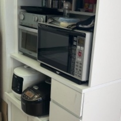 食器棚　カップボード　家電収納の画像