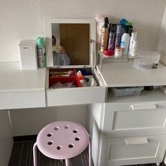 IKEA　BRIMNES　化粧台＋引き出し＋スツール
