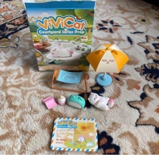 乗り物、ミニチュア POP MART ViViCat Courtyard Series Prop