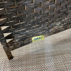 【ウッドパーテーション　高さ105cm】クリーニング済み【管理番号11806】の画像