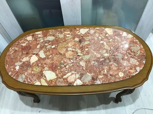 イタリア製 大理石センターテーブル ～現在も販売中 【新品で72000円】 全然傷とかないので、新品と変わりません