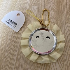 【新品・未使用】ロゼットストラップ　イエローの画像