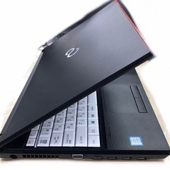 161M　FUJITSU ノートパソコン　メモリ16GB SSD512GB Office付きの画像