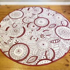 IKEA 円形カーペット 直径120cm【子供部屋・撮影に！】（...