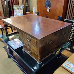 【愛品倶楽部柏店】 引出し付文机 昭和レトロ ヴィンテージ オールド/古民家/飾り
