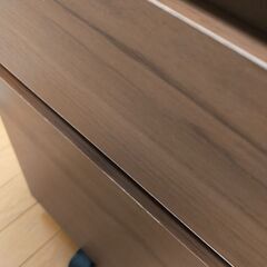 【幅29.8】ニトリ デスクワゴン 引き出し(プレフェ 30 MBR)の画像