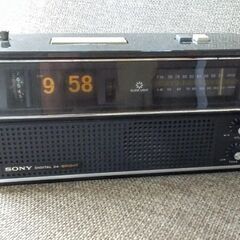 ラジオ　ソニーTFMーC400　パタパタ時計　昭和レトロ   「...