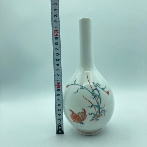 a327506 酒井田柿右衛門 十三代 一輪挿し 花瓶 壺 生花 陶器 骨董品 中古品 