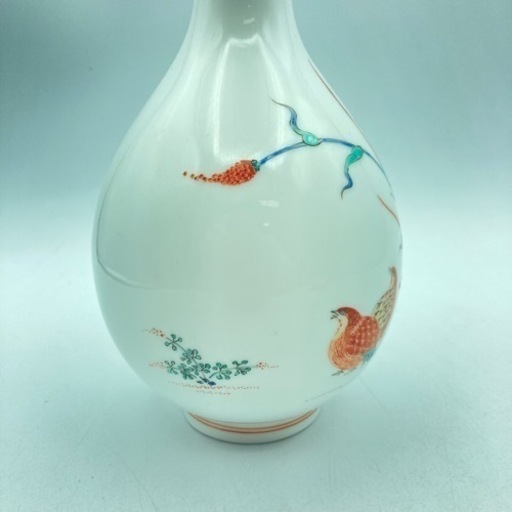 a327506 酒井田柿右衛門 十三代 一輪挿し 花瓶 壺 生花 陶器 骨董品 中古品 