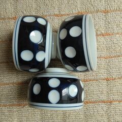 湯呑　水玉　6客