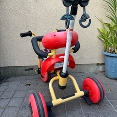 おもちゃ 三輪車　ミッキー　　　持ち手付きの画像