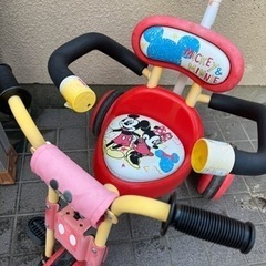 おもちゃ 三輪車　ミッキー　　　持ち手付きの画像