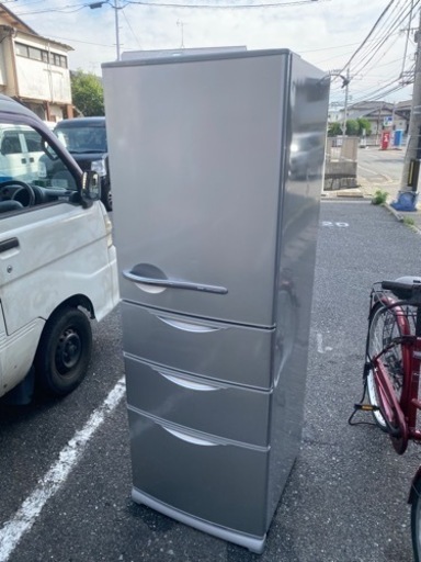 北九州市内配送無料　保証付き　冷蔵庫・フリーザー（三洋） ４ドア冷凍冷蔵庫 SR-361U(S