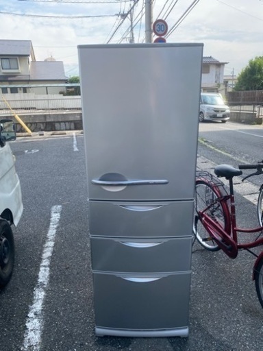 北九州市内配送無料　保証付き　冷蔵庫・フリーザー（三洋） ４ドア冷凍冷蔵庫 SR-361U(S