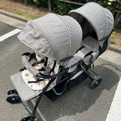 2人乗りベビーカー カトージ
