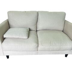2人掛けソファ/ベージュ W(幅) 140 H(高さ) 80 D...