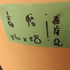 ☆在庫×2 テラコッタ大(L13号)植木鉢　幅38高さ36☆の画像