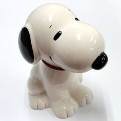 PEANUTS Snoopy 陶器製 貯金箱 高さ：約20.5cm スヌーピー バンク アメリカン雑貨 インテリア ピーナッツ 札幌市 中央区 南12条の画像