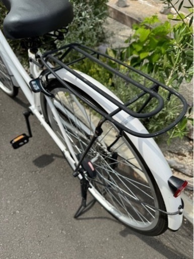 自転車 26インチ 白ホワイト 使用歴1年（取りに来ていただける方に限る）