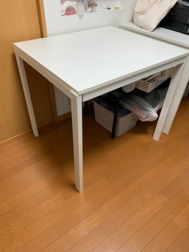 IKEA　VANGSTA ヴァングスタ 伸長式テーブル, ホワイト, 80/120x70 cm