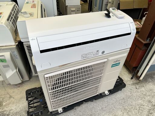 【動作保証あり】FUJITSU nocria 2024年 5.6kw 18畳用 200V 冷暖房ルームエアコン AS-V563N2W【管理KR485】