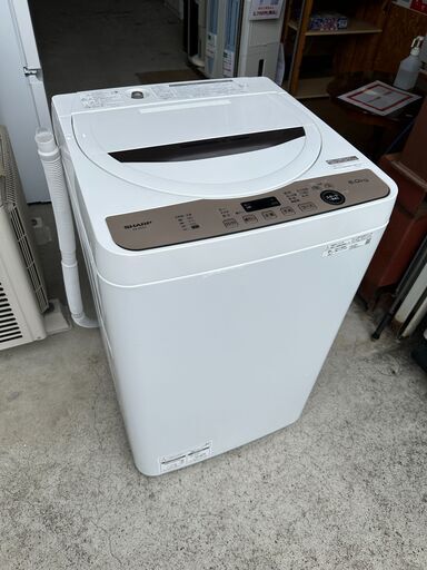 【動作保証あり】SHARP シャープ 2023年 ES-GE6G 6.0kg 洗濯機【管理KRS669】