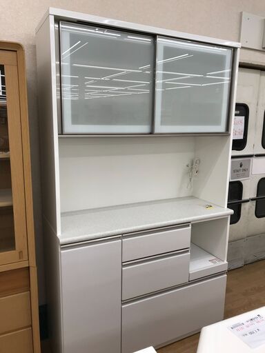 ★ジモティ割あり★ ニトリ 食器棚　ホワイト H200×W120×D45 クリーニング済み KJ5397