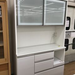 ★ジモティ割あり★ ニトリ 食器棚　ホワイト H200×W120×D45 クリーニング済み KJ5397