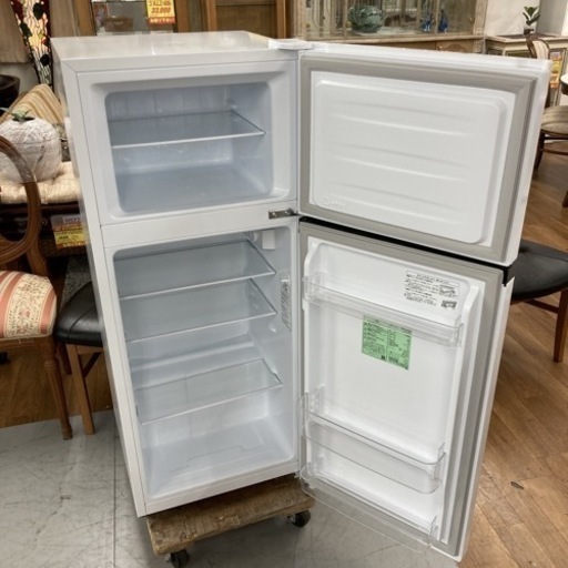 S185 ⭐ Hisense 2ドア冷蔵庫（120L 右開き）23年製 HR-B12E2W ⭐ 動作確認済 ⭐ クリーニング済