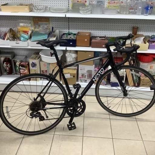 NESTO ブラック ロードバイク NESTO ネスト ロードバイク 自転車 26インチ 14段変速
