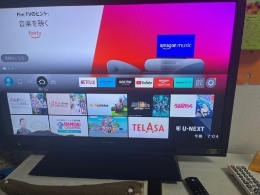 SHARP 32型 + fire stick TV