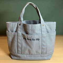 moz（モズ）帆布ミニトートバッグ（グレー）の画像