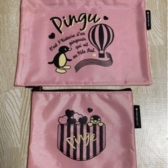 【新品・未使用】ピングー ★　ポーチセット　大小2個セットの画像