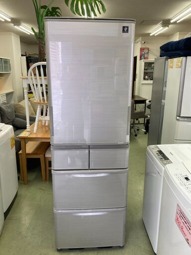 【お取引中】シャープ SHARP 412L どっちもドア 5ドア プラズマクラスター 冷蔵庫 2018年製 SJ-W412D★3210★