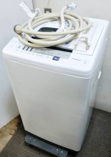 【　3ヵ月保証　】高年式　2020年製　日立　7.0㎏　洗濯機　NW-70E　動作良好　白い約束　シャワー浸透洗浄　ほぐし脱水　HITACHI