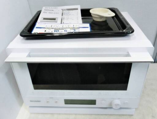 【　長期保証あり　】高年式　2022年製　SHARP　過熱水蒸気　オーブンレンジ　RE-WF233　動作良好　23L　スチームオーブンレンジ　シャープ