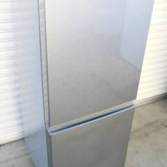 【　3ヵ月保証　】2ドア　冷蔵庫　AQR-13G(S)　動作良好　126L　ブラッシュシルバー　一人暮らし　AQUA