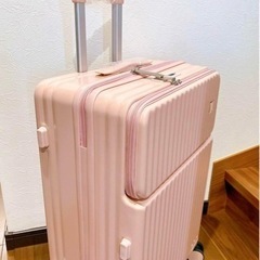 ★新品未使用★ キャリーケース スーツケース M 大容量 ピンク 軽量の画像