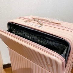 ★新品未使用★ キャリーケース スーツケース M 大容量 ピンク 軽量の画像