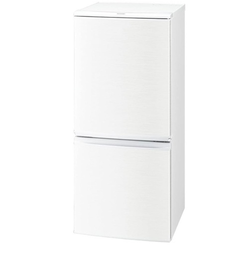 シャープ(SHARP) 冷蔵庫 137L ホワイト 両開き